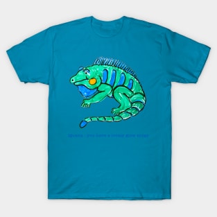 Iguana walk in Gods light T-Shirt